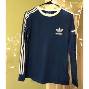 Blue addidas long sleeve